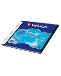 CD-R,VERBATIM, 700 MB,52X,EXTRA PRO.SLIM CASE