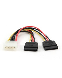 Kabl napojni interni Y, molex na 2xSerial ATA 15cm power cable, GEMBIRD CC-SATA-PSY