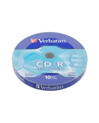 CD-R,VERBATIM, 700 MB,52X,spindle 10 kom EXTRA PRO.43437