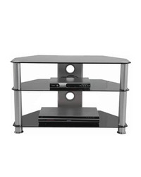 Stalak za TV GNC AVS040-1200, staklo black/silver 1200x400x500mm 