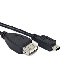USB adapter/kabl 2,0 USB AF-miniBM 15cm, GEMBIRD A-OTG-AFBM-002