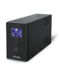 UPS GEMBIRD EG-UPS-033, AVR, USB and LCD display 1200 VA, black