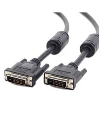 DVI video cable dual link 5m cable, black, GEMBIRD CC-DVI2-BK-15