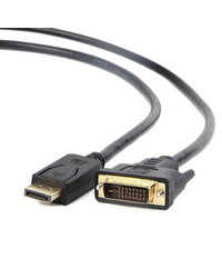 DisplayPort kabal/adapter GEMBIRD, DisplayPort to DVI, 1m, CC-DPM-DVIM-1M