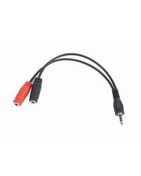GEMBIRD audio adapter za slušalice 3,5mm 4pin to 2x 3,5 mm 3pin (mic/slušalice), CCA-417