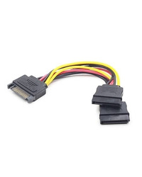 Kabl napojni interni, SATA to 2x SATA CC-SATAM2F-01 15cm power cable, GEMBIRD