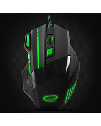 Miš ESPERANZA GAMING WOLF 7D MX201, green, 2400dpi, double-click, ergonomic, EGM201G