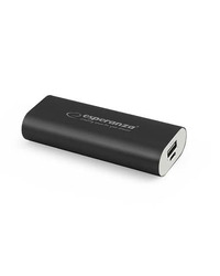 PowerBank ESPERANZA HADRON, 4400mAh, BLACK, EMP105K