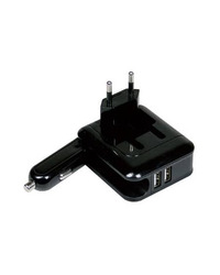 MEDIACOM Punjač Dual + auto punjač - M-USBCHCC2