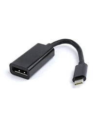 USB adapter Type-C to DisplayPort, BLACK, GEMBIRD A-CM-DPF-01