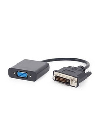 Video adapter DVI-D to VGA GEMBIRD, A-DVID-VGAF-01, black