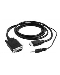 HDMI adapter kabal GEMBIRD A-HDMI-VGA-03-10 HDMI to VGA, 3m, adapter + audio