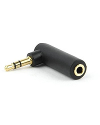 Audio adapter 3.5mm muški na 3.5mm ženski, 90 stepeni, GEMBIRD A-3.5M-3.5FL