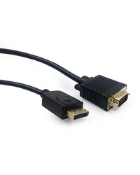 DisplayPort adapter kabal na VGA GEMBIRD 1.8m, DP male to VGA male CCP-DPM-VGAM-6 black