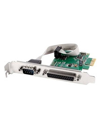 Kontroler GEMBIRD PEX-COMLPT-01, PCI-Express 1x LPT Parallel port, 1x COM Serial port