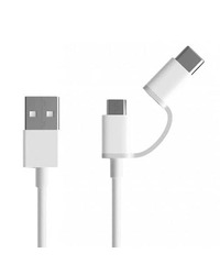 Kabl Xiaomi Mi ORG. USB-A to micro USB/Type C combo 30cm White SJV4083TY