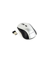 Miš GEMBIRD MUSW-4B-02-BS, wireless , optical, black/silver, up to 1600 dpi