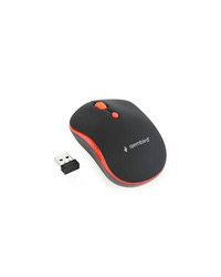 Miš GEMBIRD MUSW-4B-03-R, wireless , optical, black/red, up to 1600 dpi