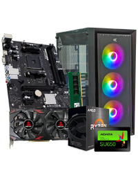GNC GAMER SUPER SONIC AMD Ryzen 5 5500, A520, RX 580 8 GB, 16GB DDR4, SSD 480GB, PSU 550W, kućište gaming