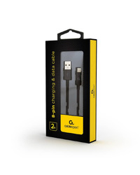 USB 2.0 kabl iPhone 8-pin charging and data cable, 2 m, black CC-USB2P-AMLM-2M