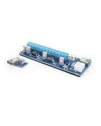 PCI Riser Mining Extender USB3.0 PCI-ex 6-pin power connector, SATA,  GEMBIRD, RC-PCIEX-03