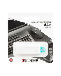 USB Memory stick  	Kingston FD 64GB USB3.2 White KC-U2G64-5R