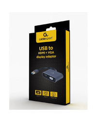 USB 3.0  to HDMI + VGA adapter GEMBIRD A-USB3-HDMIVGA-01