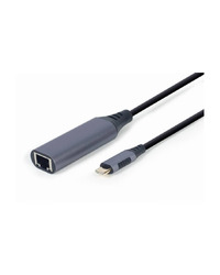 USB type-C Gigabit network adapter, space grey ethernet GEMBIRD LAN, RJ45 A-USB3C-LAN-01