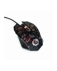 Miš GEMBIRD 6-button optical LED mouse, black, MUS-6B-GRAFIX-01, optical, USB