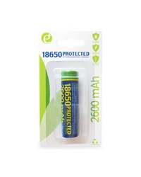 Punjiva baterija 18650 Li-Ion 3,7V 2600mAh, protected, EG-BA-18650/2600, GEMBIRD