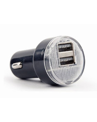 USB punjač za auto GEMBIRD, 2 porta 2,1A, black, EG-U2C2A-CAR-02