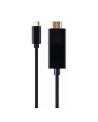USB adapter Type-C to HDMI-male adapter, 4K 60Hz, 2 m, black, GEMBIRD, A-CM-HDMIM-02