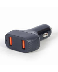 USB punjač za auto GEMBIRD, 2-port USB car fast charger, QC3.0, 36 W, black, TA-U2QC3-CAR-01