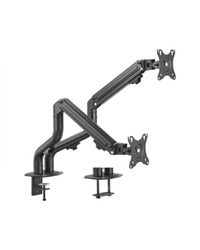 NOSAČ ZA DVA MONITORA GEMBIRD MA-DA2-02, montaža na stol, (tilting), 17”-32”, up to 8 kg