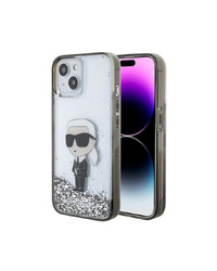 ORIGINALNA KARL LAGERFELD NAVLAKA IKONIK KLHCP15SLKKNSK ZA IPHONE 15 TRANSPARENT