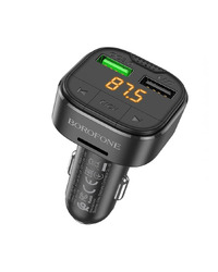 FM transmiter Bluetooth sa USB punjaćem BOROFONE BC43 TF card playback QC3.0 car black