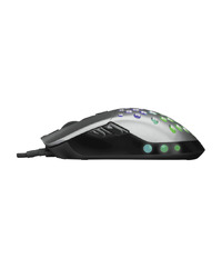 Miš gaming RAMPAGE SMX-R66 ROCKET Ultra Light silver, RGB LED, 12000dpi