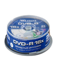 DVD-R TRAXDATA, 4.7GB, 16X, CAKE 25 kom full printable,white