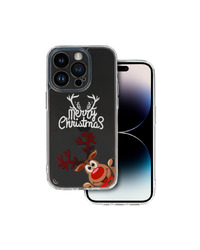 ZAŠTITNA MASKA BOŽIĆNA NAVLAKA ZA IPHONE 15 DESIGN 1 PROZIRNA