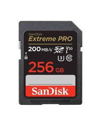 SanDisk SDXC 256GB Extreme Pro 200MB/s V30 UHS-I Class10 U3 V30  SDSDXXD-256G-GN4IN