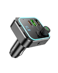 FM transmiter Bluetooth sa USB+Type-C punjaćem BOROFONE BC53 Highway PD20W+QC3.0 car black