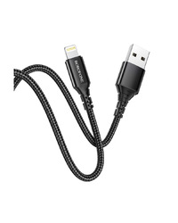 USB kabal 1m BOROFONE BX54 Ultra bright charging data USB iPhone/lightning black