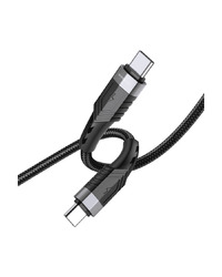 USB kabal BOROFONE BU35 Type-C Influence charging data cable black USB to Type-C, 1,2m, 3A 