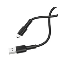 USB kabal BOROFONE BX31 Soft silicone charging data cable for Type-C black 1m, 3A
