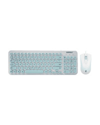 Tastatura + miš Everest KM-01K Turquoise, USB, BiH layout