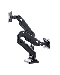 NOSAČ ZA DVA MONITORA GEMBIRD MA-DA2-03, montaža na stol, Full-motion, 17”-35”, up to 10 kg