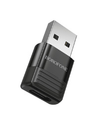 USB adapter BOROFONE BV18 USB male to Type-C female USB2.0 adapter black