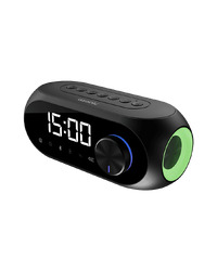 Digitalni sat sa zvučnikom i alarmom za mobitel bluetooth, Asonic AS-W6 1200MAH 5W Black, 40522