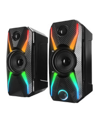 Zvučnici 2.0 gaming RAMPAGE RMS-X5 2.0 Black Multimedia Gaming USB Speaker, 39545