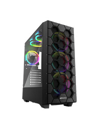 Kućište SHARKOON gaming, RGB HEX bk ATX, Tempered Glass, ventilator 4x120mm, black